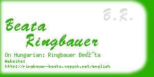 beata ringbauer business card
